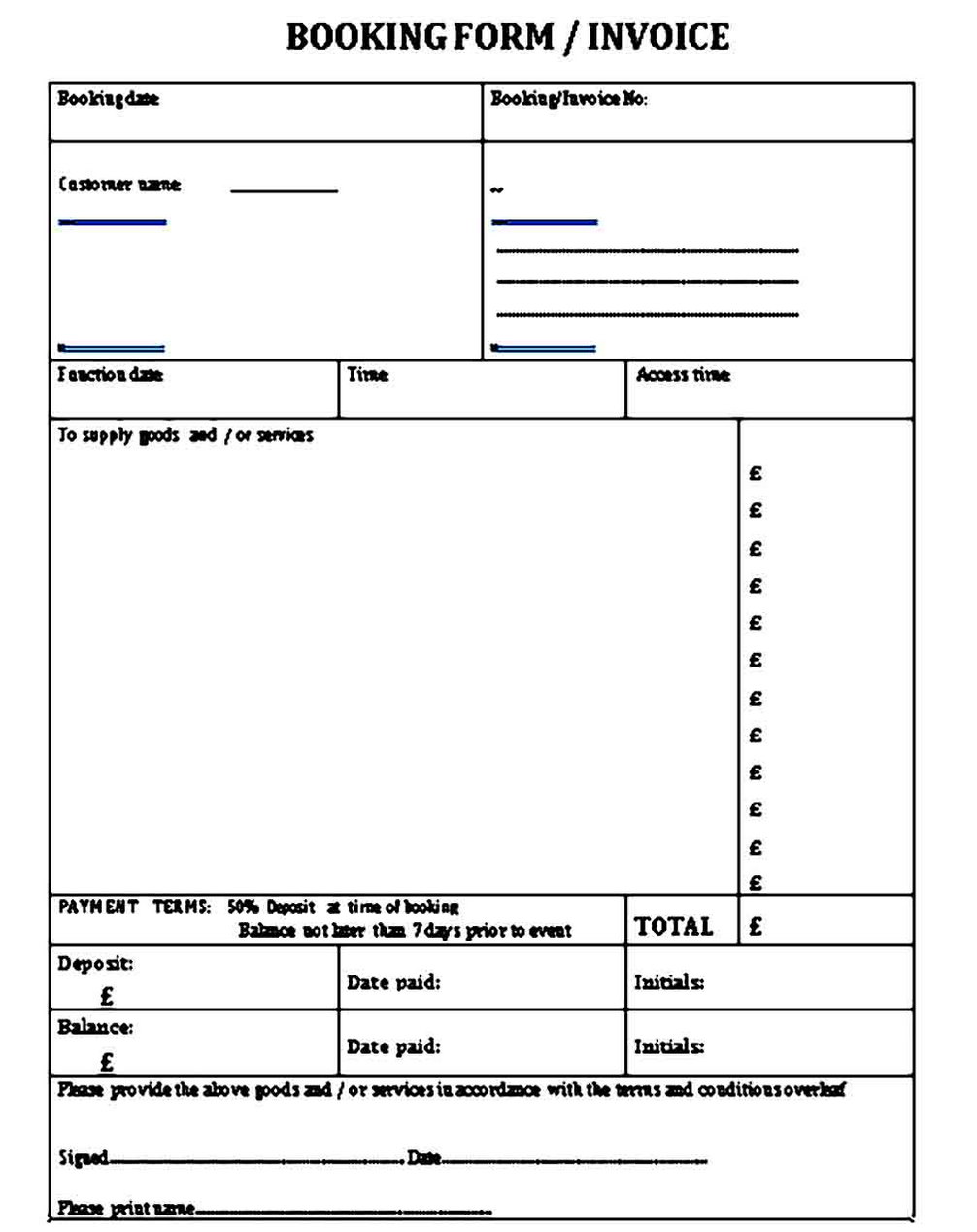 Deposit Invoice Template Sample Harian Nusantara