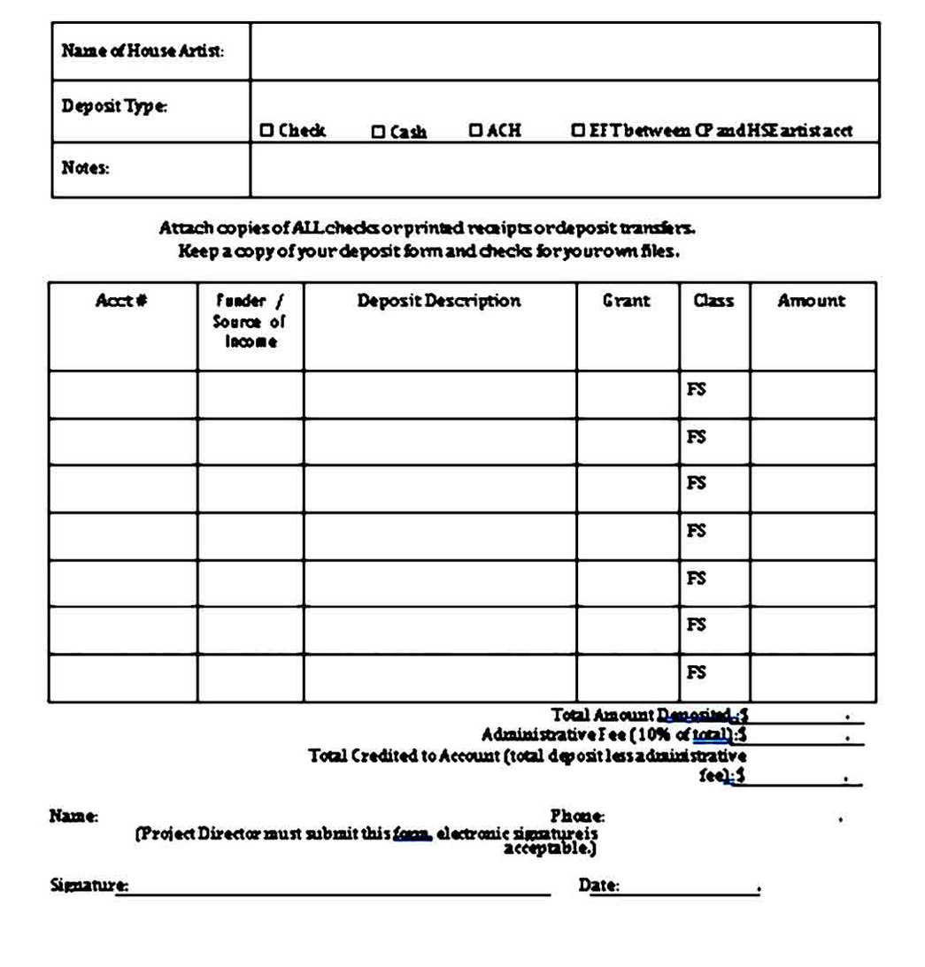 deposition-invoice-template